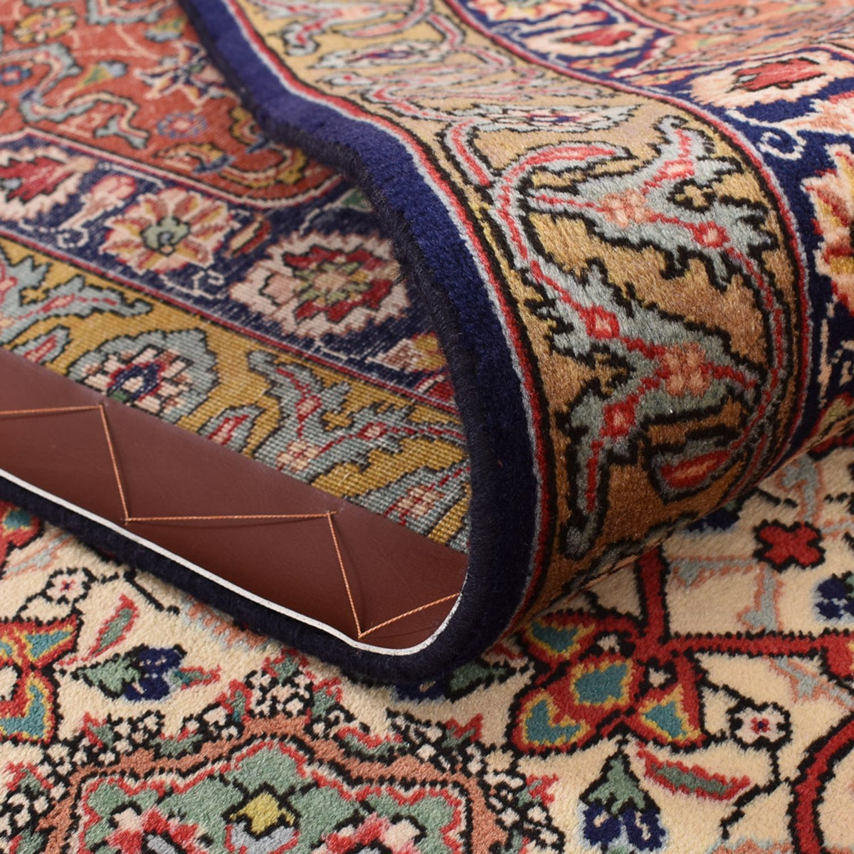 Tappeto Persero - Tabriz - Reale - 410 x 300 cm - blu scuro