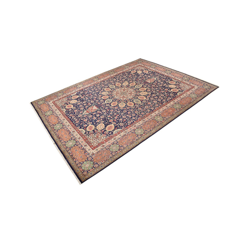Tappeto Persero - Tabriz - Reale - 410 x 300 cm - blu scuro