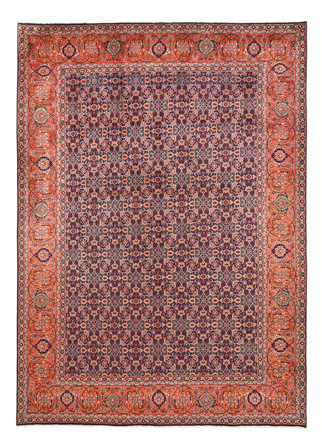 Tappeto Persero - Tabriz - Reale - 373 x 278 cm - rosso bordeaux