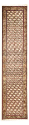 Tappeto corsia Tappeto Persero - Tabriz - Reale - 427 x 97 cm - beige scuro