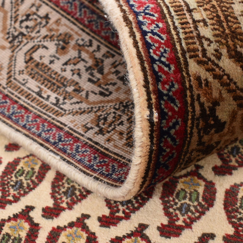 Tappeto corsia Tappeto Persero - Tabriz - Reale - 427 x 97 cm - beige scuro