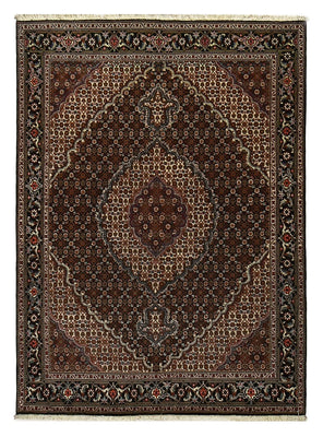 Tappeto Persero - Tabriz - Reale - 204 x 150 cm - marrone scuro