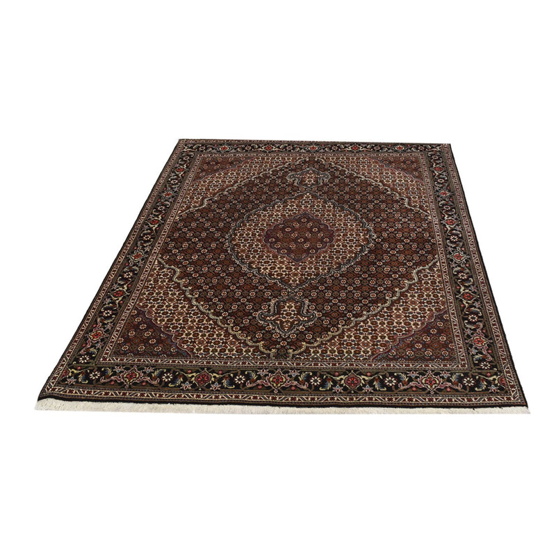 Tappeto Persero - Tabriz - Reale - 204 x 150 cm - marrone scuro