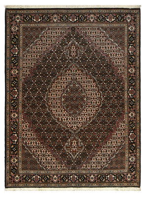 Tappeto Persero - Tabriz - Reale - 200 x 153 cm - marrone scuro
