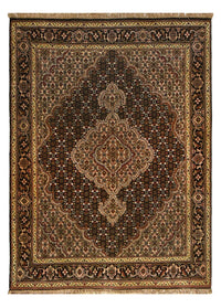 Tappeto Persero - Tabriz - Reale - 203 x 148 cm - marrone scuro