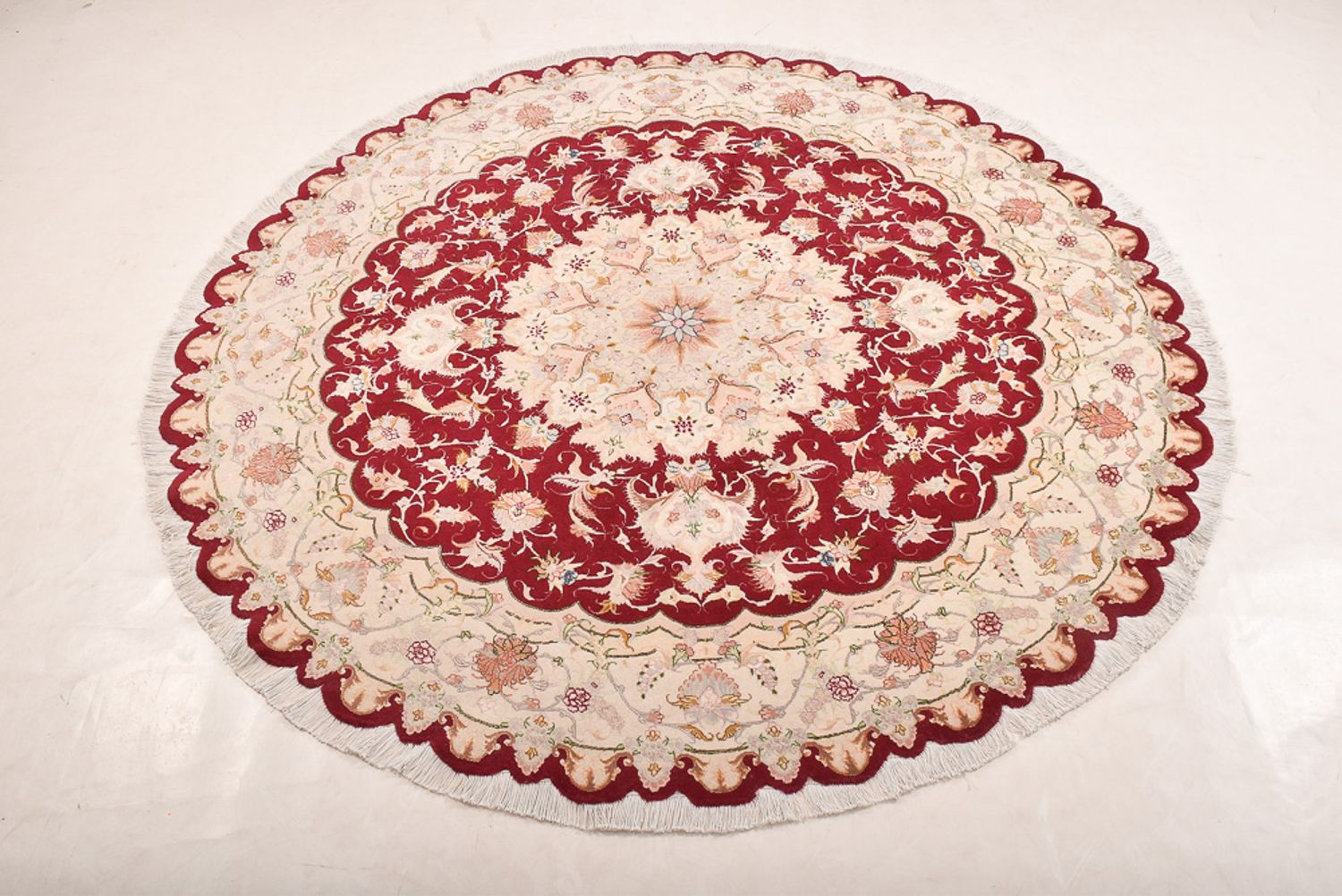 Tappeto Persero - Tabriz - Reale rotondo  - 200 x 200 cm - multicolore