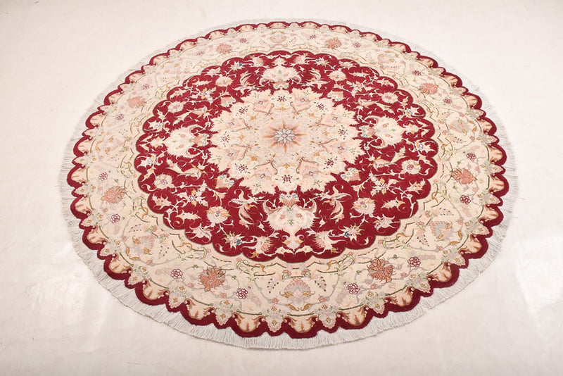 Tappeto Persero - Tabriz - Reale rotondo  - 200 x 200 cm - multicolore