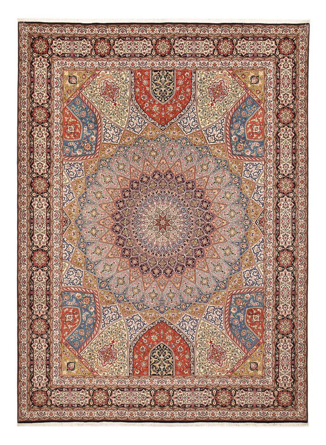 Tappeto Persero - Tabriz - Reale - 402 x 302 cm - beige chiaro
