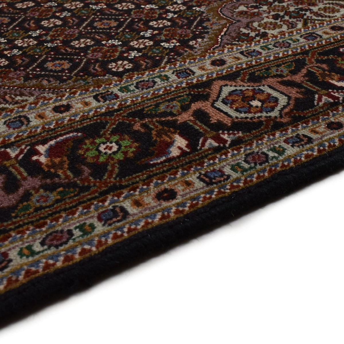 Tappeto Persero - Tabriz - Reale - 204 x 152 cm - marrone scuro