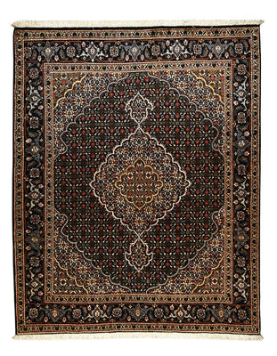 Tappeto Persero - Tabriz - Reale - 192 x 153 cm - marrone scuro
