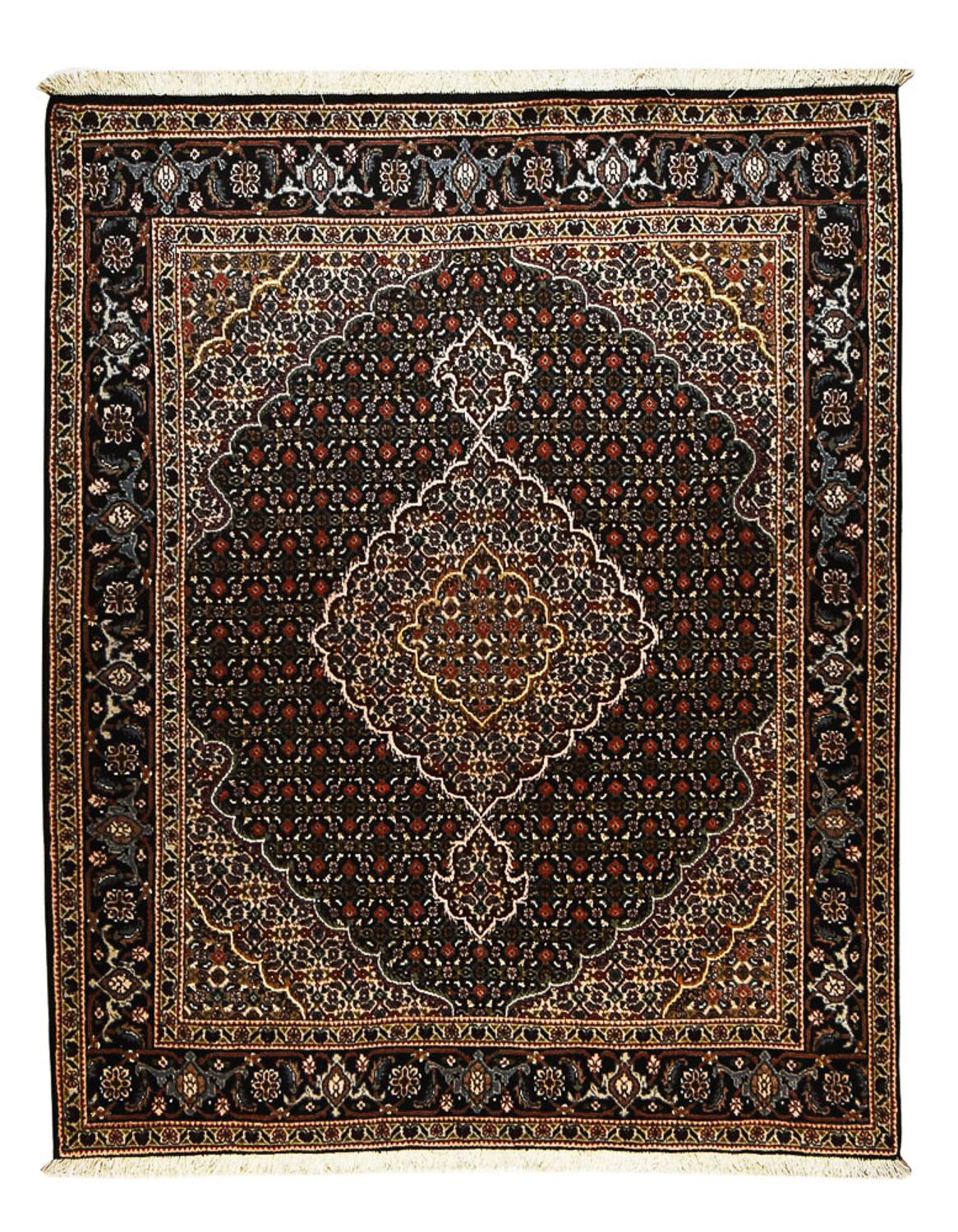 Tappeto Persero - Tabriz - Reale - 192 x 153 cm - marrone scuro