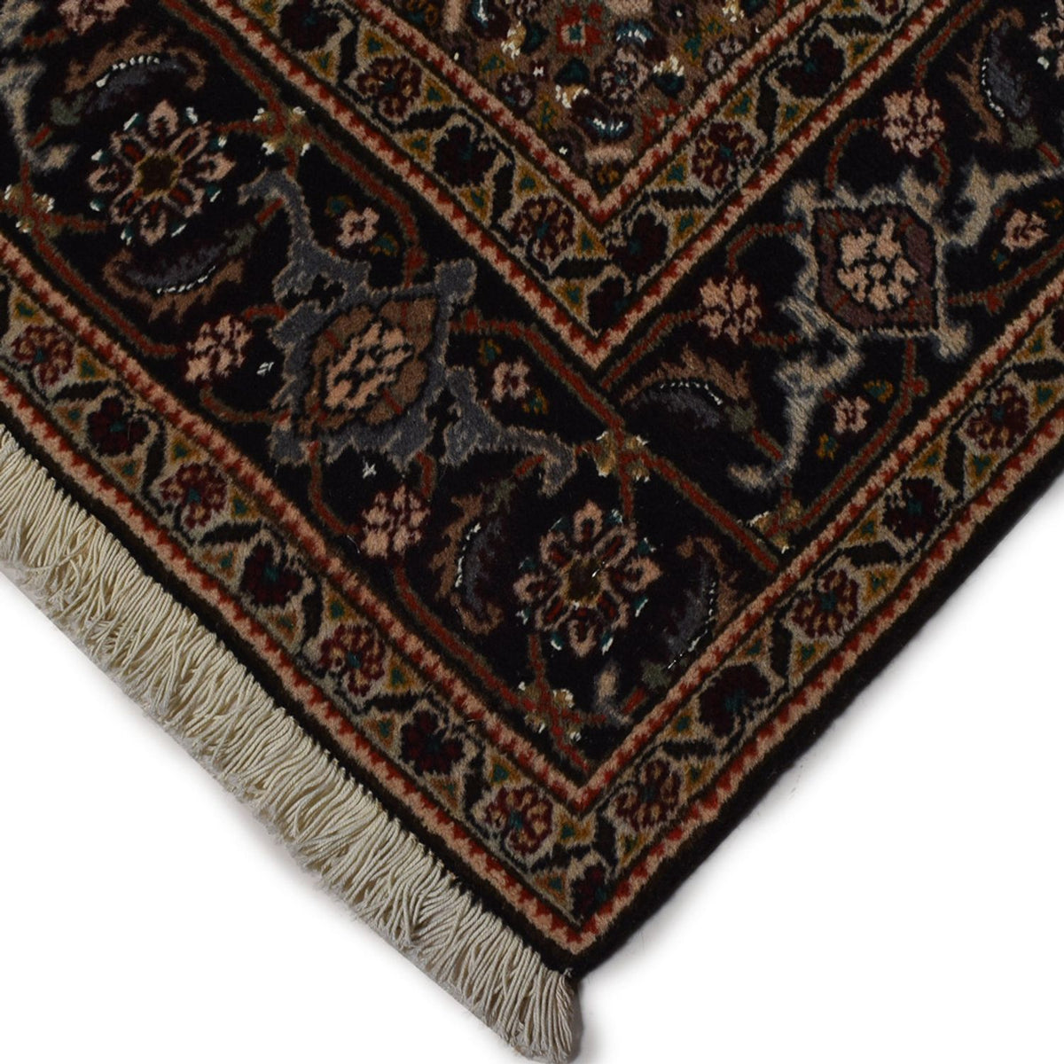 Tappeto Persero - Tabriz - Reale - 192 x 153 cm - marrone scuro