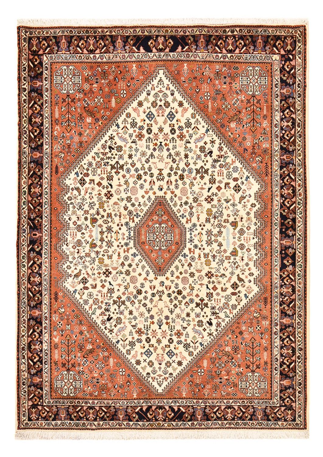 Tappeto Gabbeh - Kashkuli Persero - 215 x 155 cm - crema