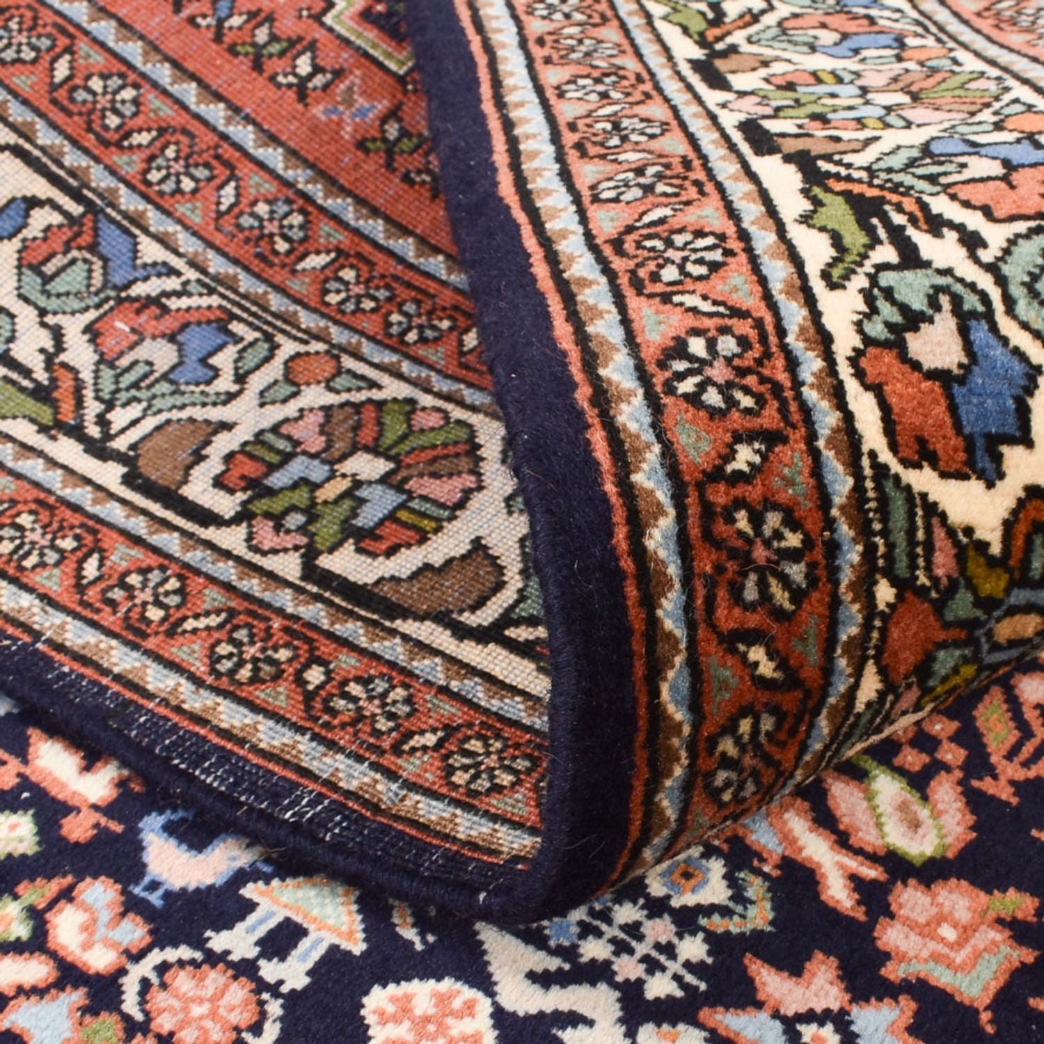 Tappeto corsia Tappeto Gabbeh - Kashkuli Persero - 202 x 150 cm - blu scuro