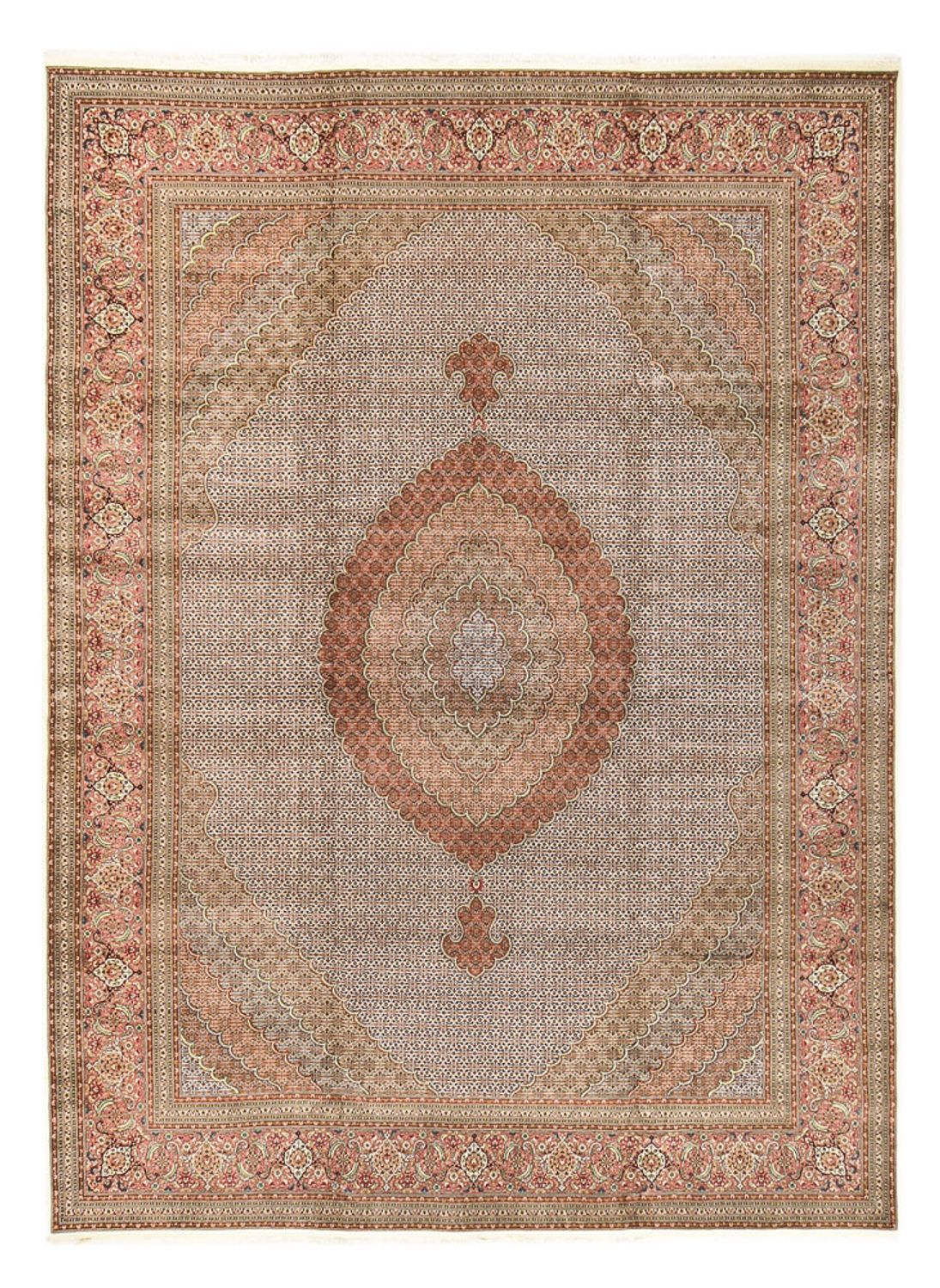 Tappeto Persero - Tabriz - Reale - 502 x 350 cm - beige chiaro