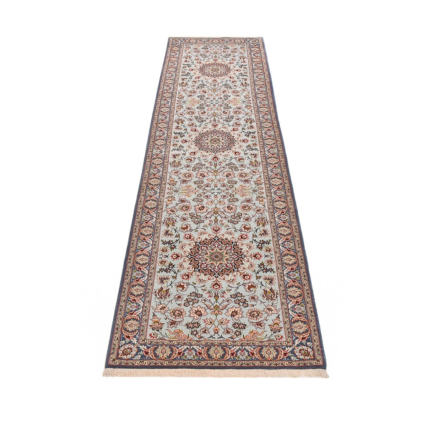 Tappeto corsia Tappeto Persero - Isfahan - Premio - 314 x 83 cm - sabbia
