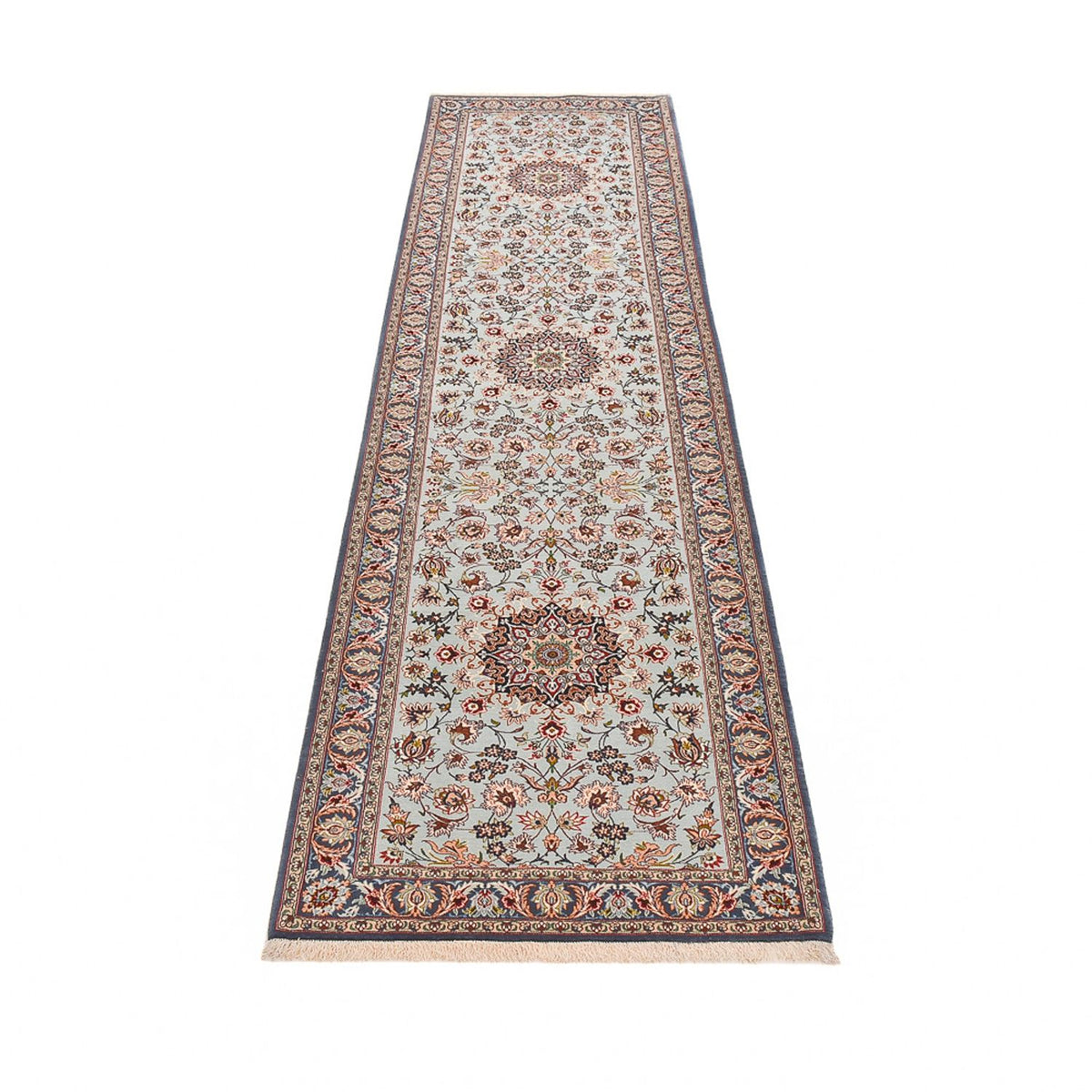 Tappeto corsia Tappeto Persero - Isfahan - Premio - 314 x 83 cm - sabbia