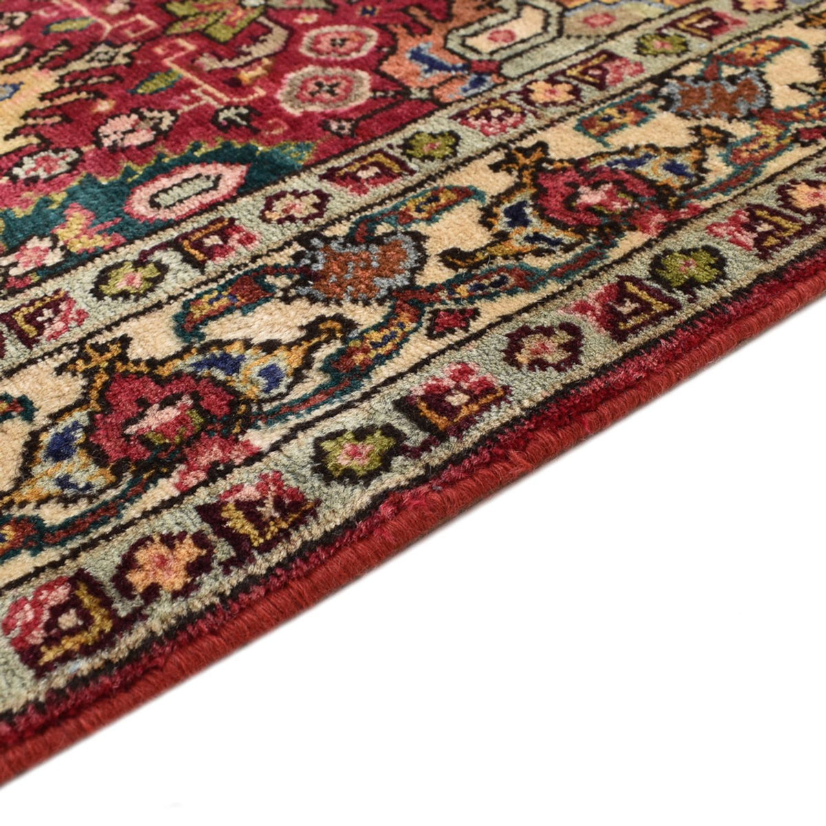 Tappeto corsia Tappeto Persero - Tabriz - Reale - 408 x 80 cm - rosso chiaro