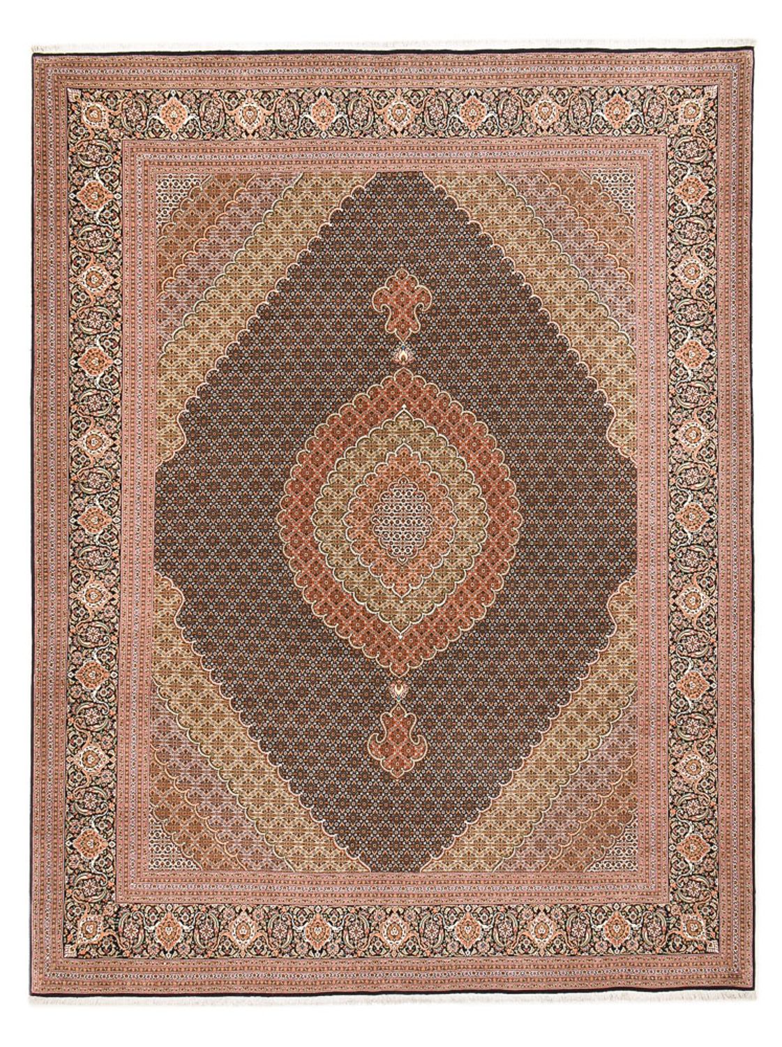 Tappeto Persero - Tabriz - Reale - 394 x 302 cm - beige scuro