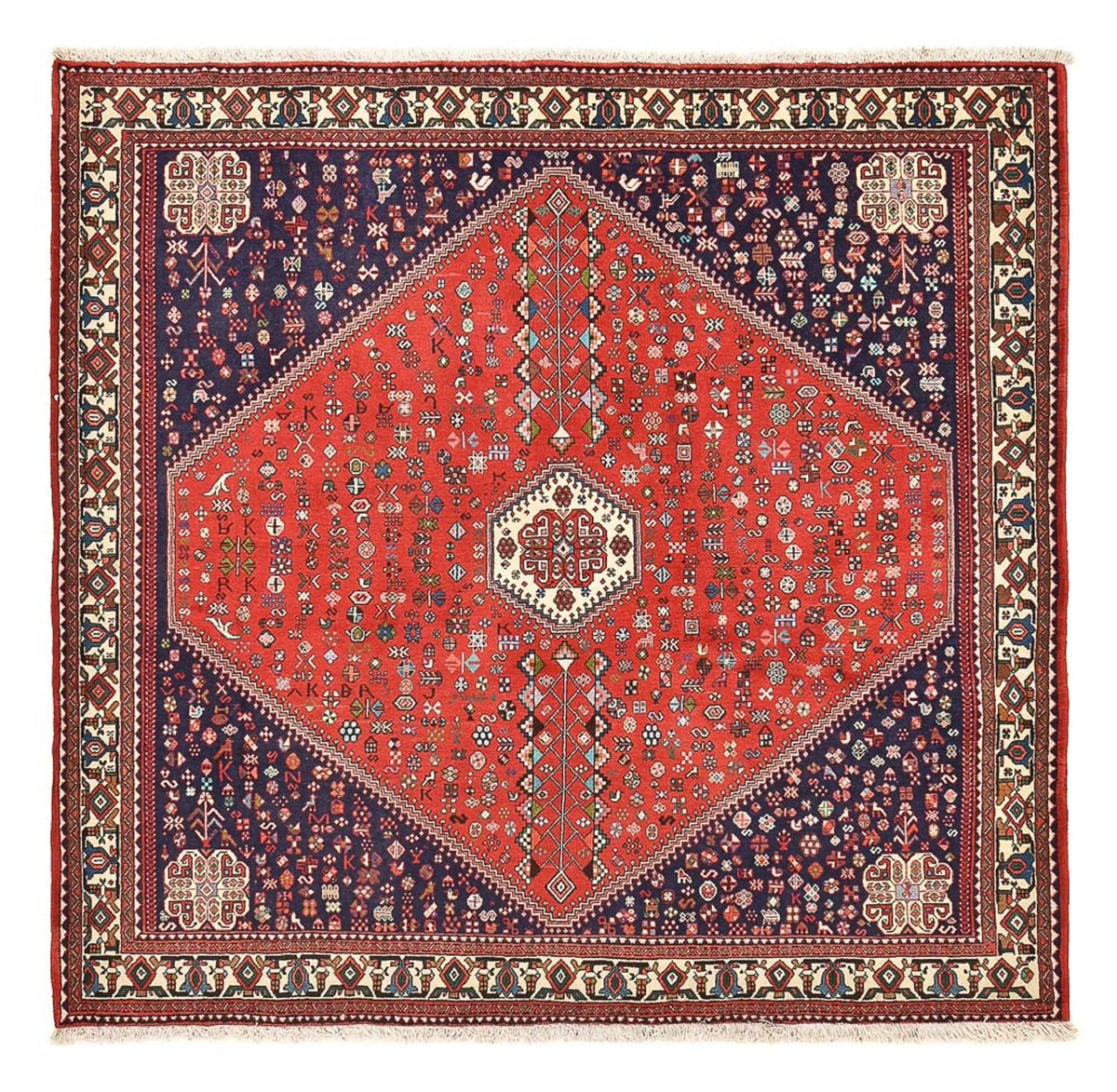 Tappeto Persero - Nomade quadrato  - 205 x 197 cm - rosso