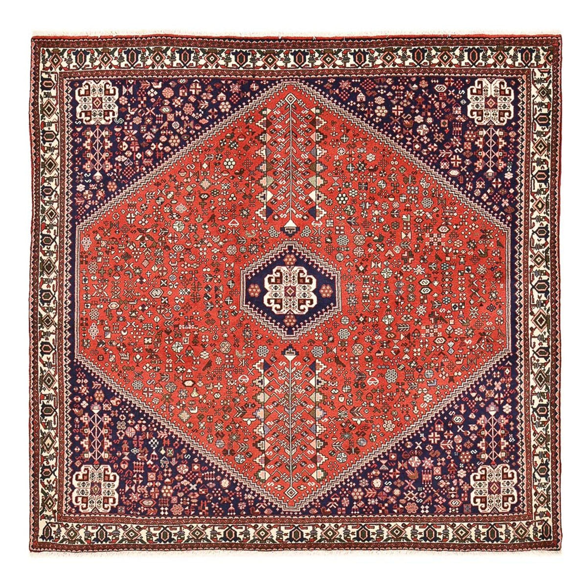 Tappeto Persero - Nomade quadrato  - 202 x 201 cm - rosso
