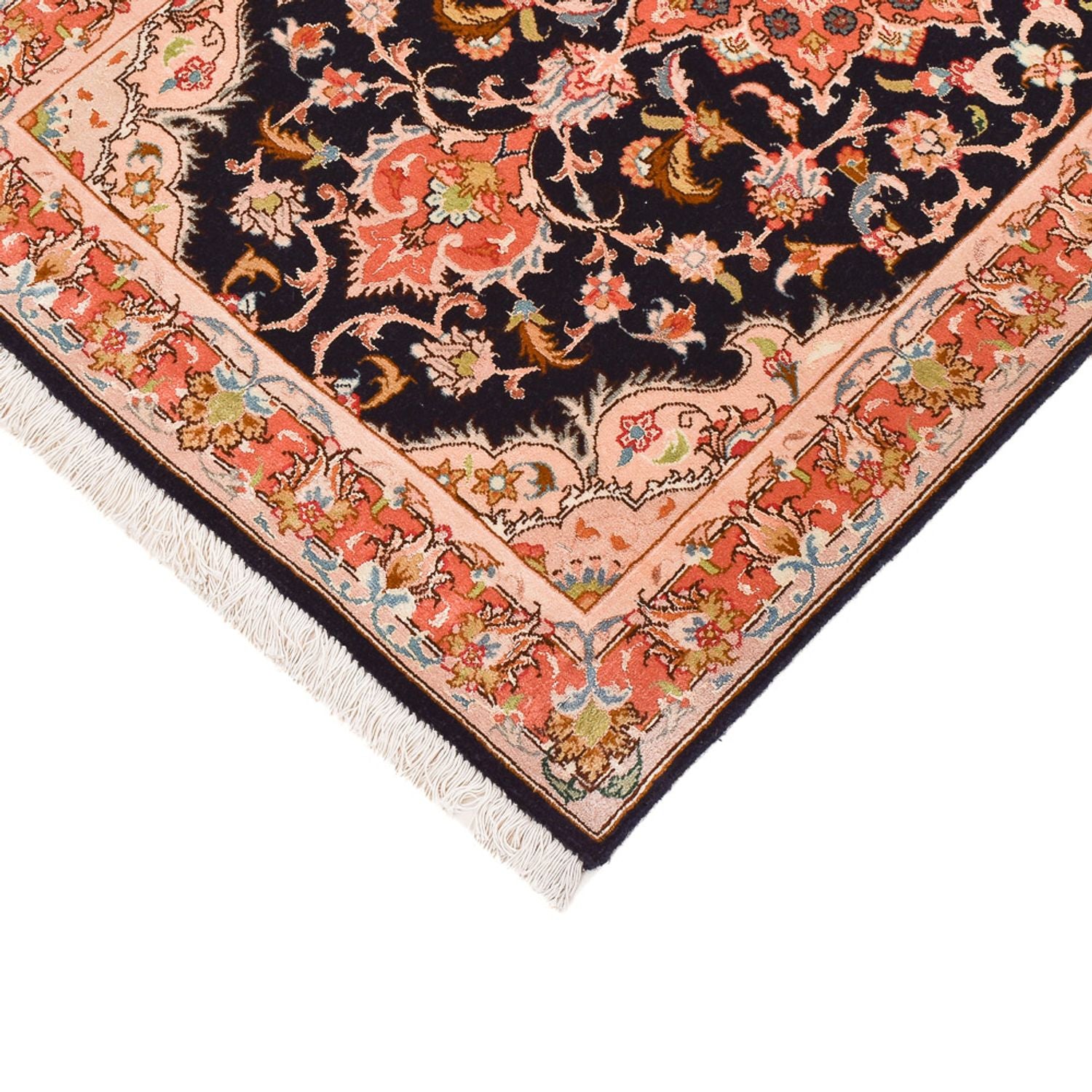 Tappeto corsia Tappeto Persero - Tabriz - Reale - 288 x 69 cm - blu scuro