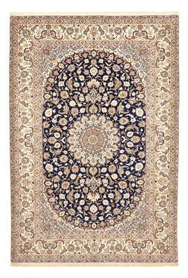 Tappeto Persero - Isfahan - Premio - 304 x 203 cm - blu scuro