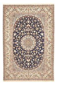 Tappeto Persero - Isfahan - Premio - 304 x 203 cm - blu scuro