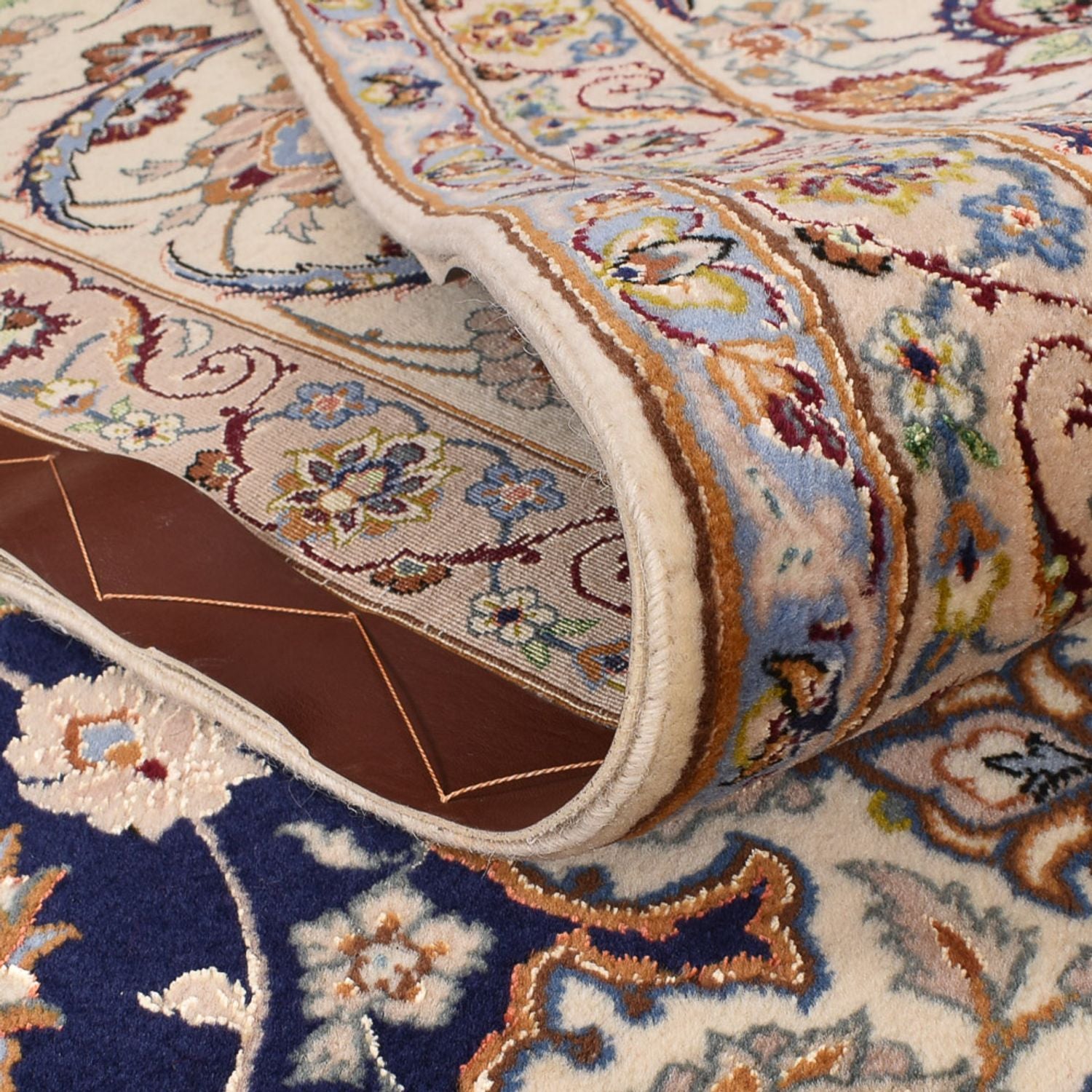 Tappeto Persero - Isfahan - Premio - 304 x 203 cm - blu scuro
