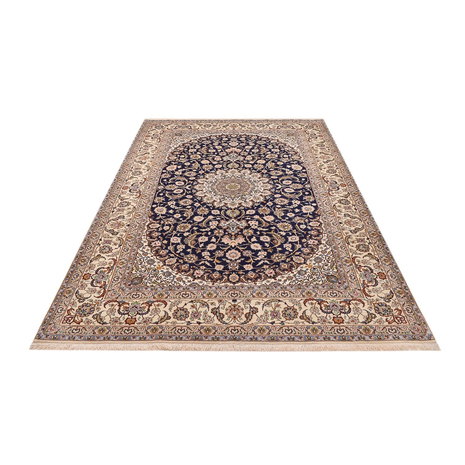 Tappeto Persero - Isfahan - Premio - 304 x 203 cm - blu scuro