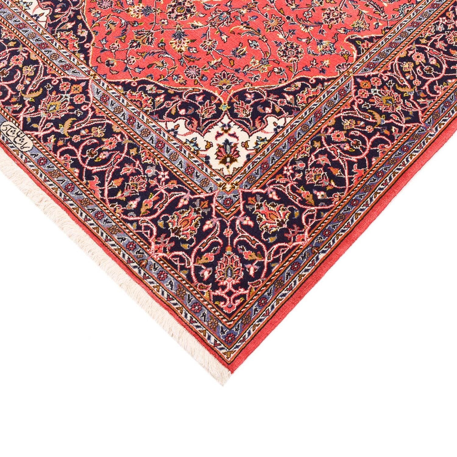 Tappeto Persero - Keshan - 222 x 142 cm - rosso chiaro