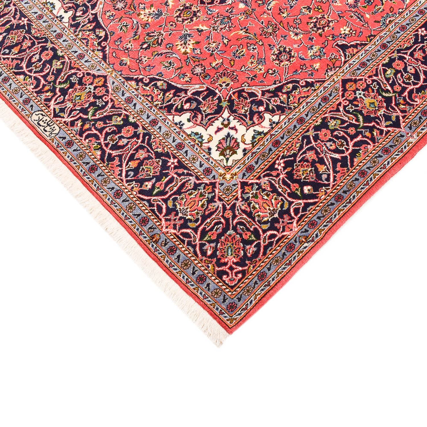 Tappeto Persero - Keshan - 217 x 138 cm - rosso chiaro