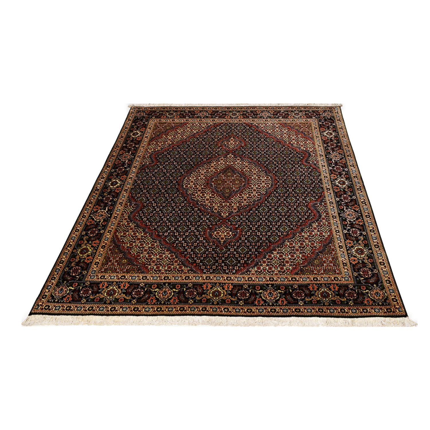 Tappeto Persero - Tabriz - Reale - 202 x 150 cm - blu scuro