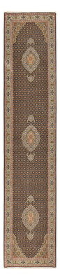 Tappeto corsia Tappeto Persero - Tabriz - Reale - 396 x 82 cm - beige scuro