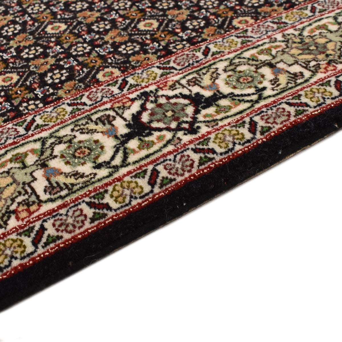 Tappeto corsia Tappeto Persero - Tabriz - Reale - 396 x 82 cm - beige scuro