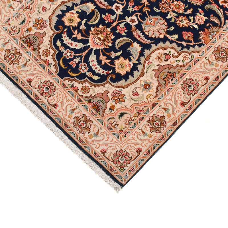 Tappeto corsia Tappeto Persero - Tabriz - Reale - 310 x 82 cm - blu scuro