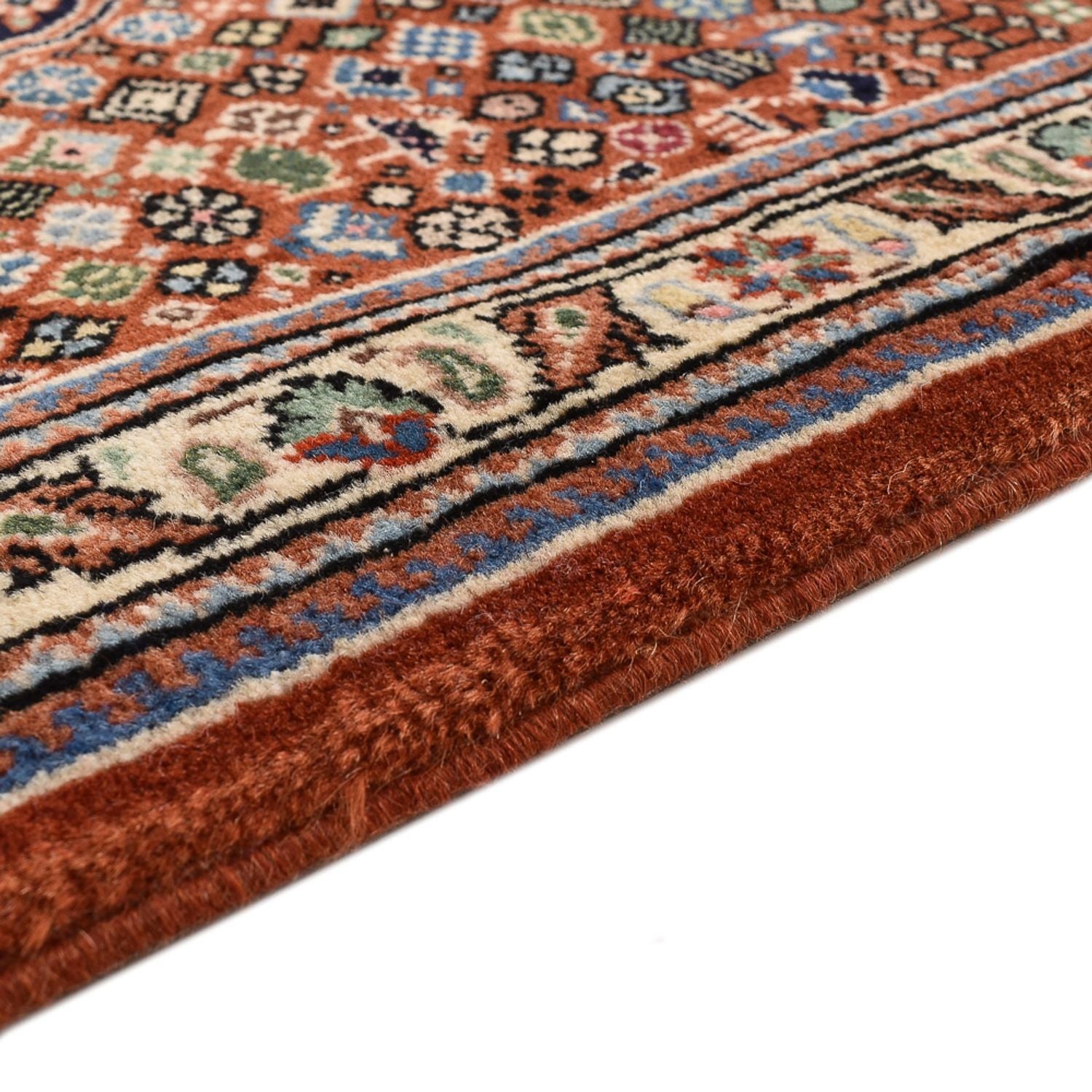 Tappeto corsia Tappeto Gabbeh - Kashkuli Persero - 405 x 80 cm - beige scuro