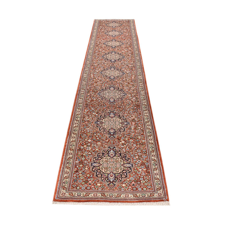 Tappeto corsia Tappeto Gabbeh - Kashkuli Persero - 405 x 80 cm - beige scuro