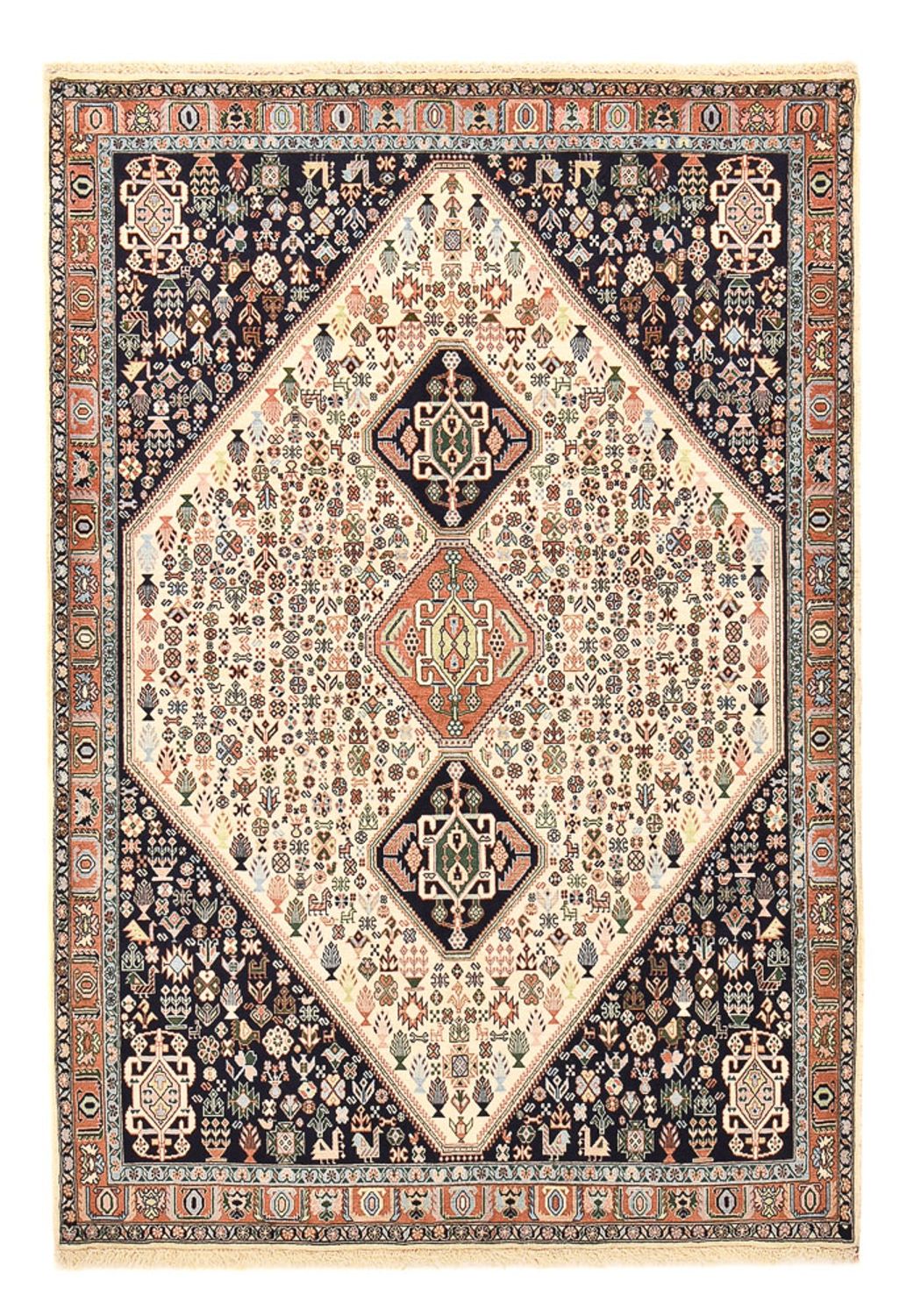Tappeto Gabbeh - Kashkuli Persero - 209 x 145 cm - blu scuro