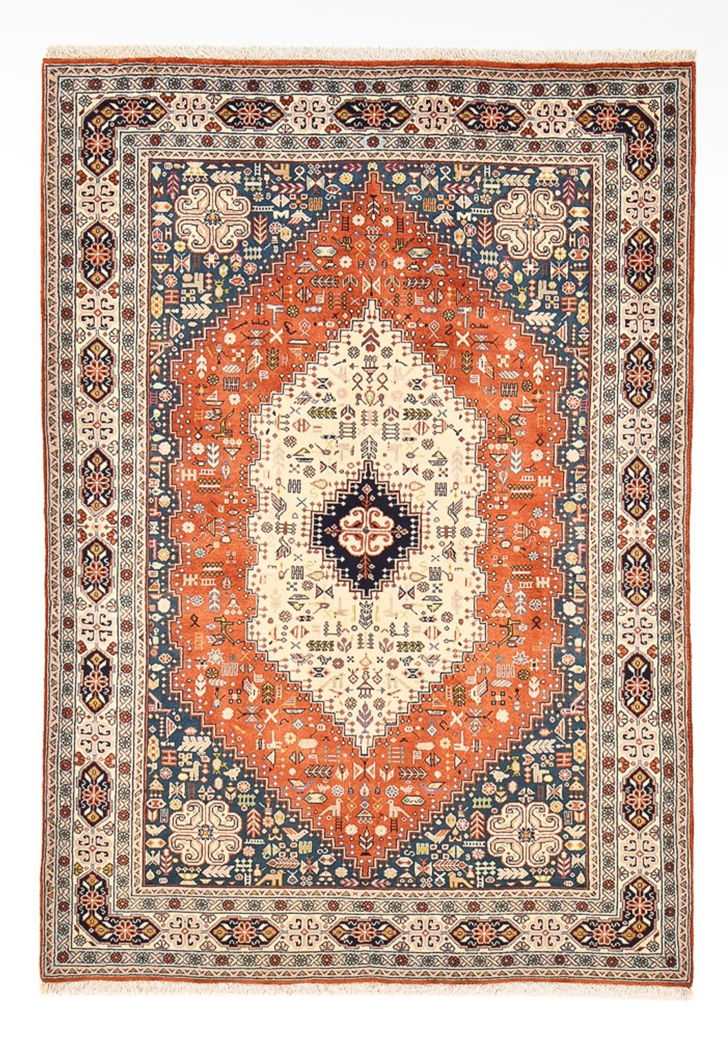 Tappeto Gabbeh - Kashkuli Persero - 205 x 147 cm - multicolore