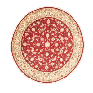 Tappeto Persero - Tabriz - Reale rotondo  - 200 x 200 cm - rosso