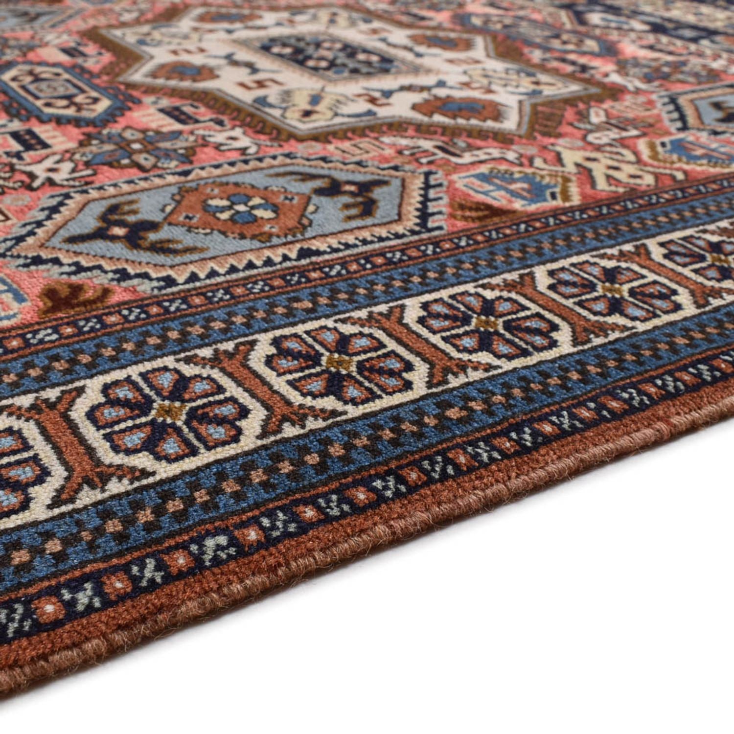 Tappeto Persero - Keshan - 183 x 130 cm - rosso chiaro