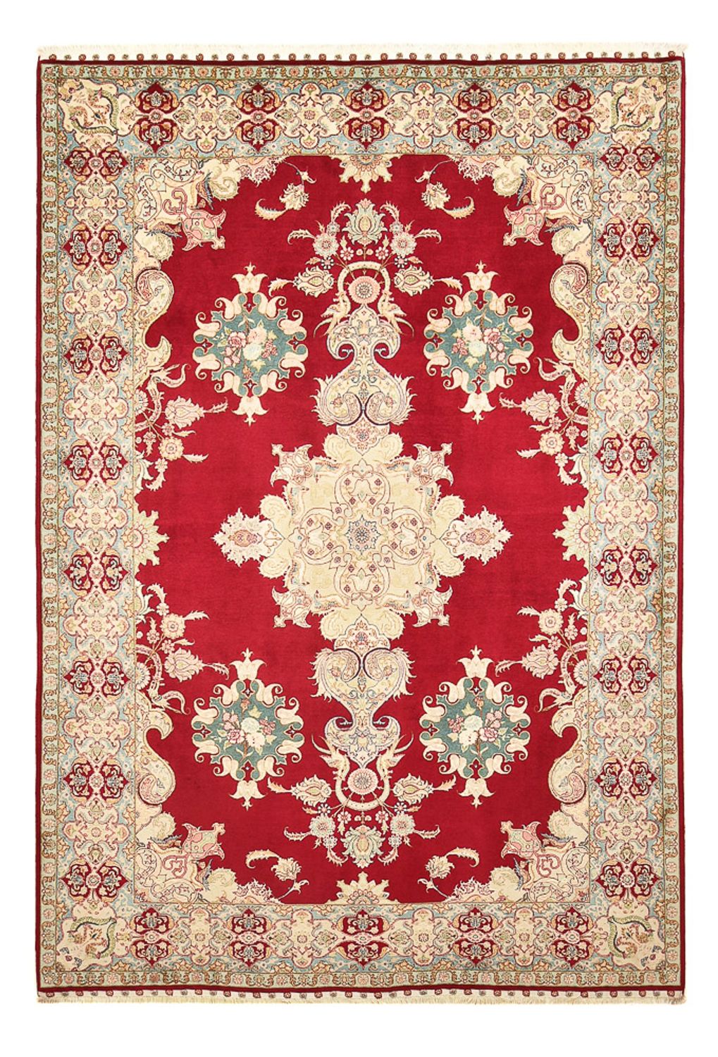 Tappeto Persero - Tabriz - Reale - 310 x 204 cm - rosso