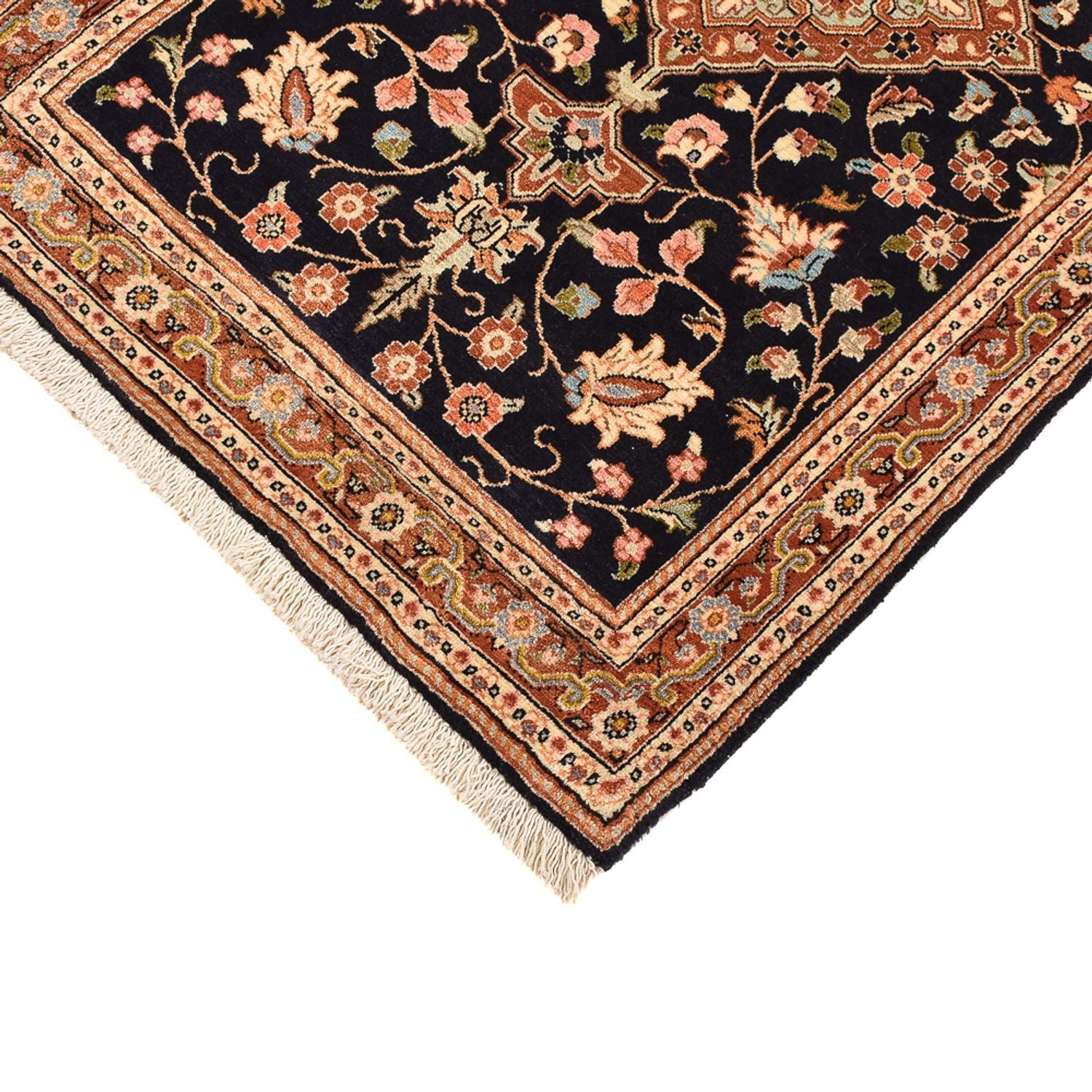 Tappeto Persero - Ghom - 105 x 70 cm - blu scuro