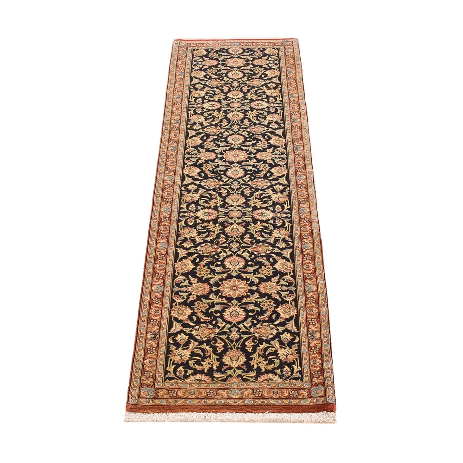 Tappeto corsia Tappeto Persero - Ghom - Reale - 200 x 50 cm - beige scuro