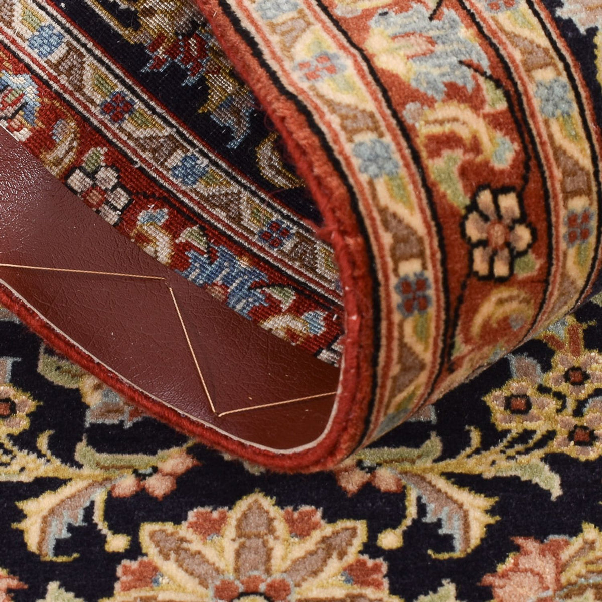 Tappeto corsia Tappeto Persero - Ghom - Reale - 200 x 50 cm - beige scuro