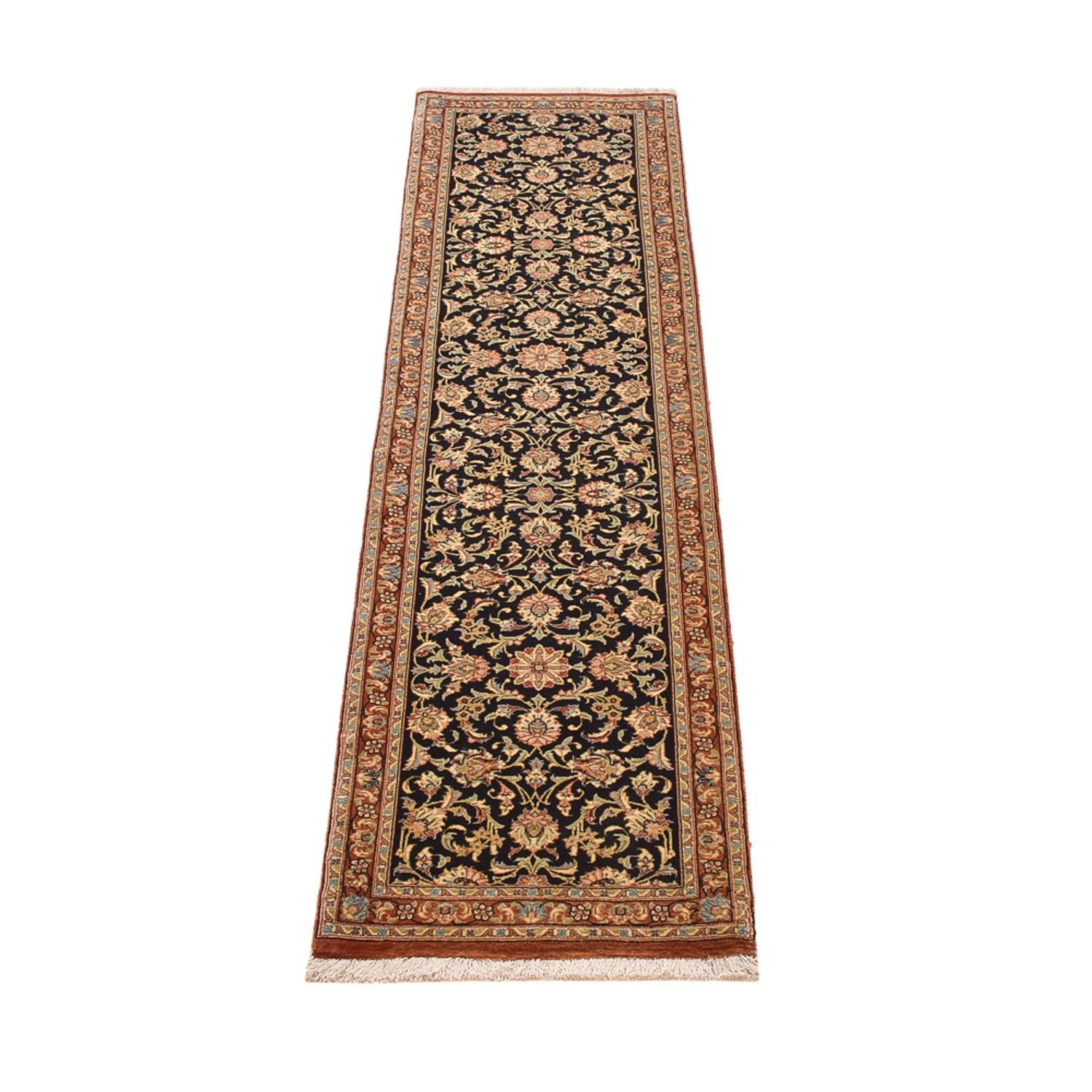 Tappeto corsia Tappeto Persero - Ghom - Reale - 200 x 50 cm - beige scuro