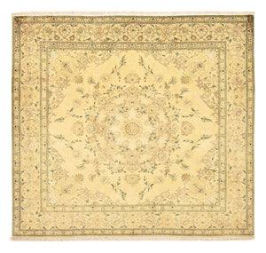 Tappeto Persero - Tabriz - Reale quadrato  - 200 x 190 cm - giallo