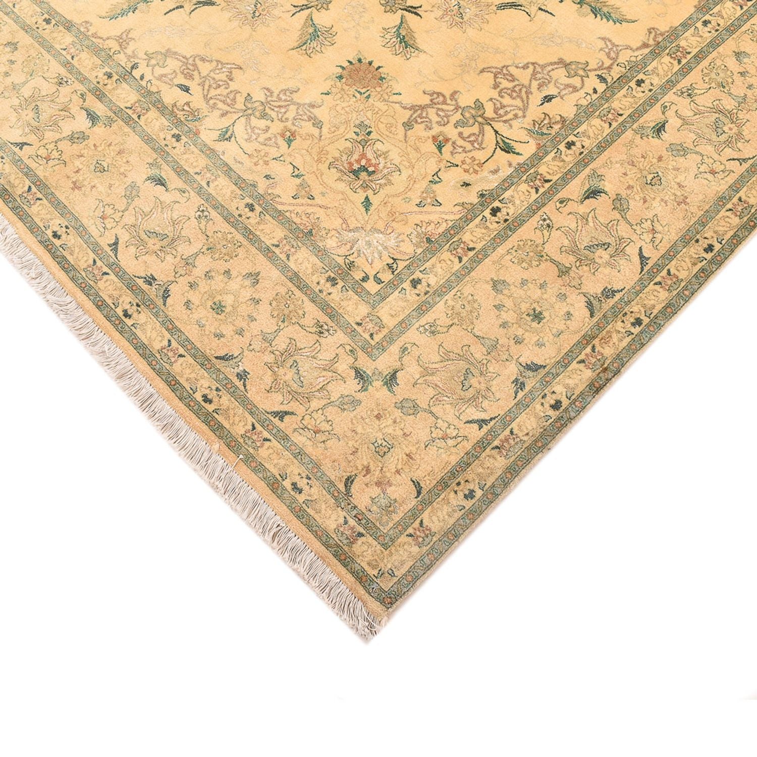 Tappeto Persero - Tabriz - Reale quadrato  - 200 x 190 cm - giallo