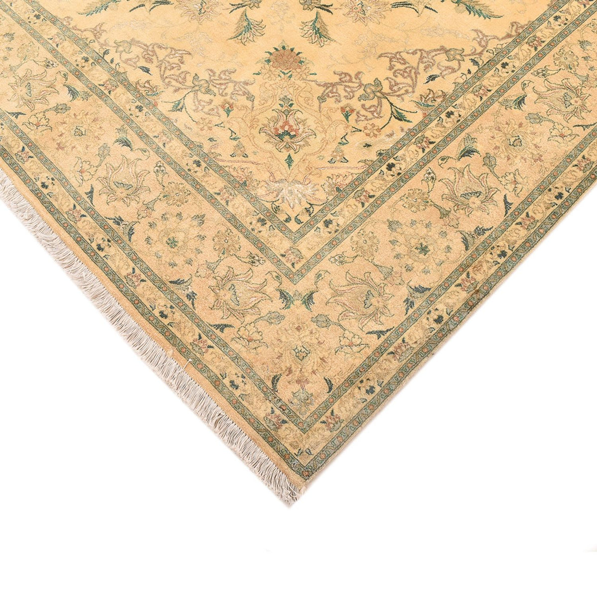 Tappeto Persero - Tabriz - Reale quadrato  - 200 x 190 cm - giallo